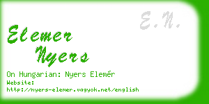 elemer nyers business card