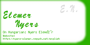 elemer nyers business card